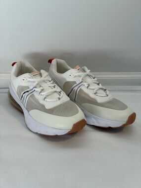 French Connection White Vegan Leather & Mesh Sneakers Size 9 NWOT